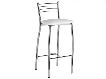 Banqueta de ao com encosto