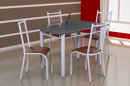 Conjunto de Mesa Gênova e Cadeira Lisboa
