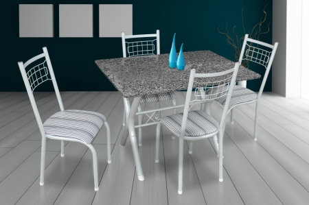 Conjunto de Mesa Miami e Cadeira Lisboa