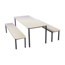 Mesa refeitorio com 2 bancos