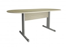 Mesa Reuniao Oval Madeira MDP