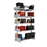 Estante Biblioteca Dupla Face com 10 prateleiras 104cm