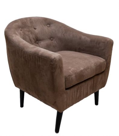 Poltrona em tecido Suede